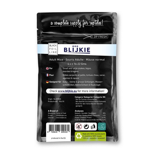 Blijkie souris congelée adulte 16-22gr (4 pièces)