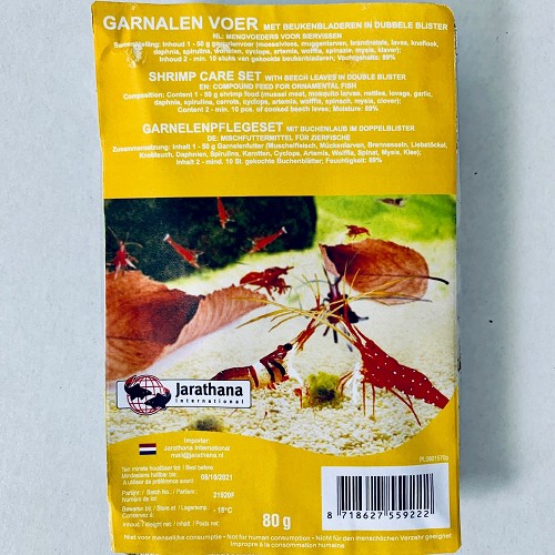 Mix pour Shrimp-Crab-Pleco mix dans une emballage de blister



