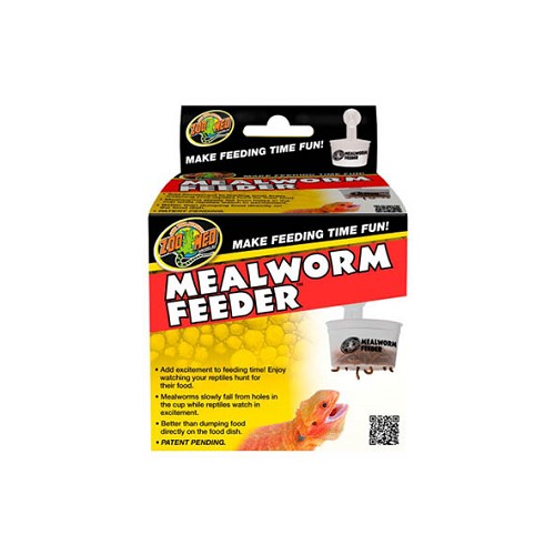 Hanging mealworm feeder