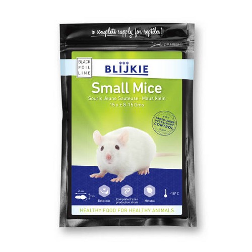 Souris jeune congelé  (par15 pièces de 8-15 gr.)